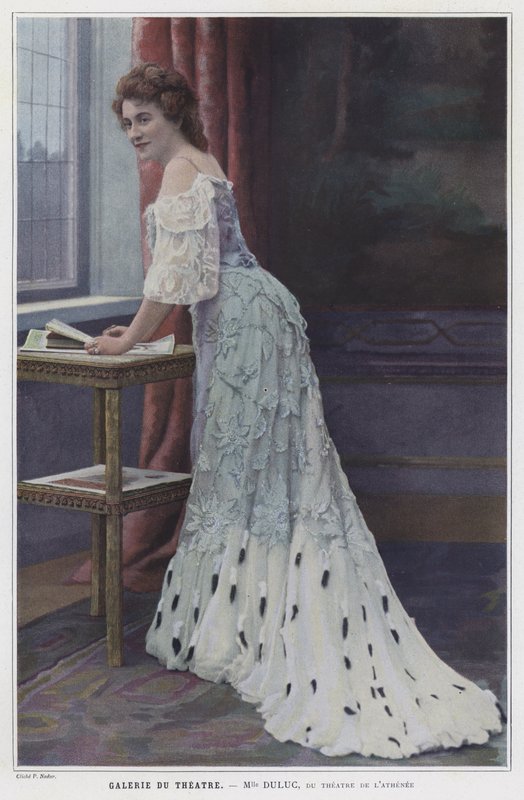 Mademoiselle Duluc, ranskalainen näyttelijä (värikuva) tekijältä French Photographer