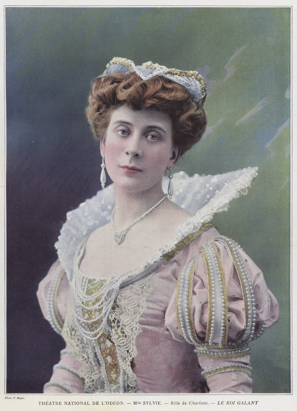 Mademoiselle Sylvie Charlottena Le Roi Galantissa (värillinen kuva) tekijältä French Photographer