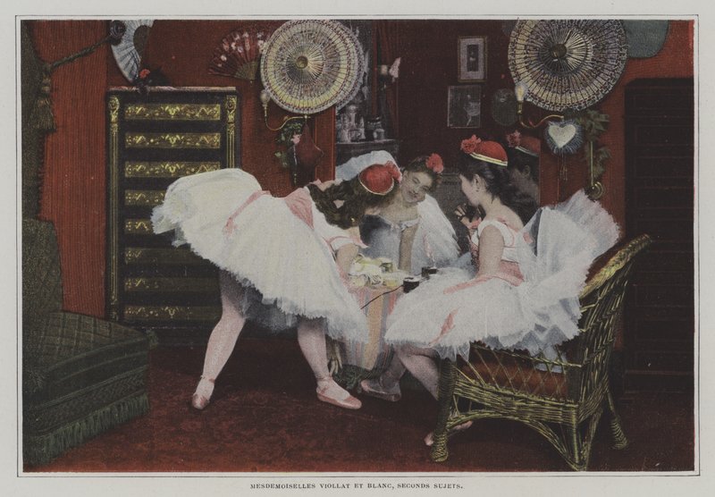 Mademoiselle Viollat ​​ja Mademoiselle Blanc, toiset aiheet (värikuva) tekijältä French Photographer