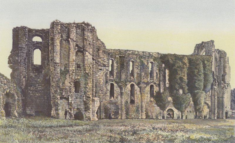 Maillezais, Old Abbey, Sisäkuva kirkon raunioista tekijältä French Photographer