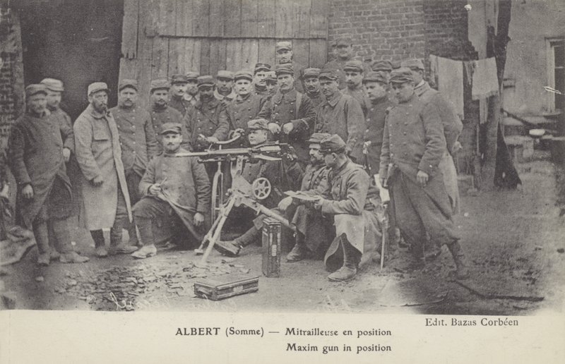 Maxim-ase asennossa, Albert, Somme, Ensimmäinen maailmansota (m/w kuva) tekijältä French Photographer