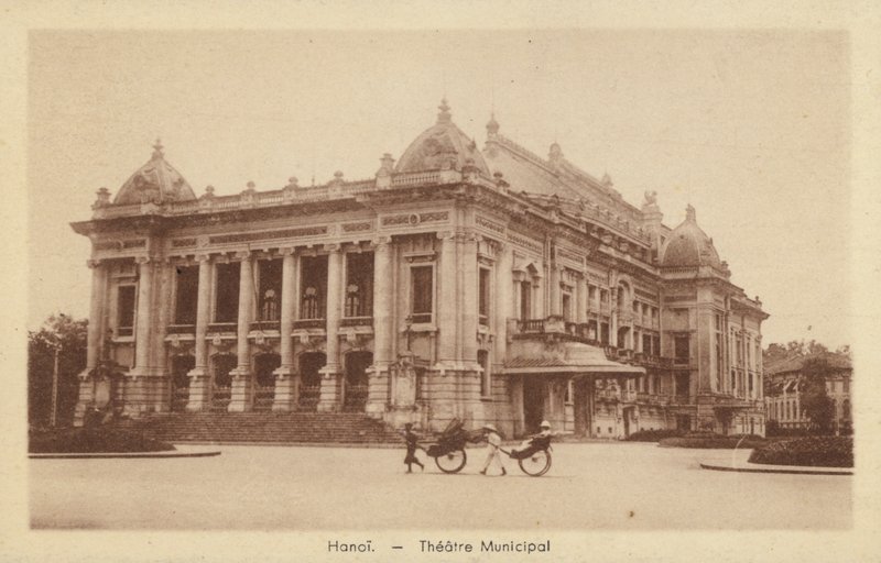 Municipal Theatre, Hanoi, Ranskan Indokina tekijältä French Photographer