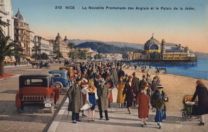 Nice, Uusi Promenade Des Anglais, La Jeteen palatsi tekijältä French Photographer