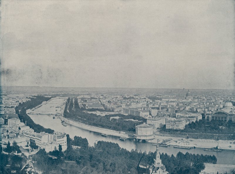 Panoraama Pariisista, Trocaderosta (m/w kuva) tekijältä French Photographer