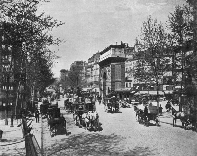 Pariisi - Porte Saint-Martin (m/w kuva) tekijältä French Photographer
