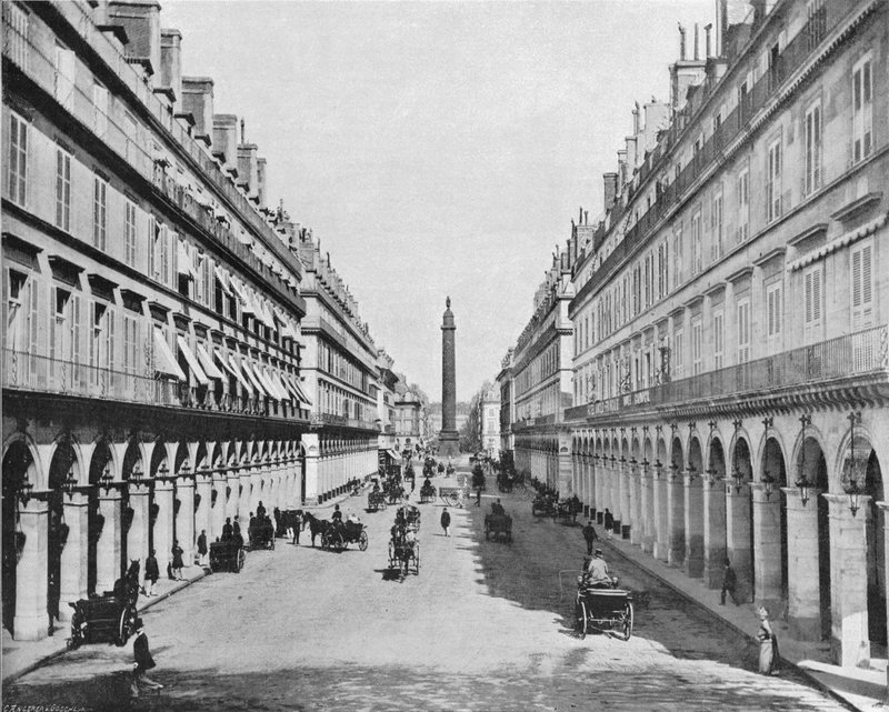 Pariisi - Rue Castiglione - Place Vendome (m/w kuva) tekijältä French Photographer