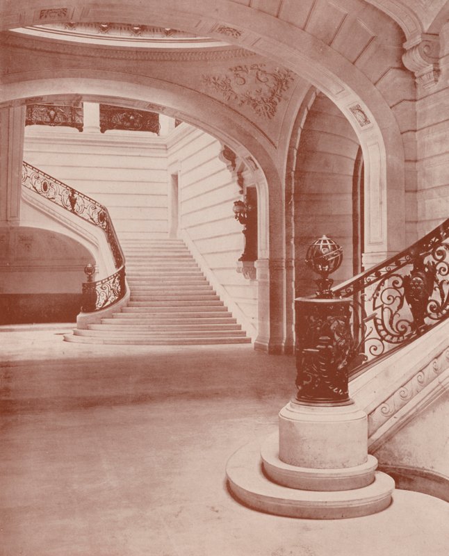 Pariisi: Sorbonnen escalier (m/w kuva) tekijältä French Photographer