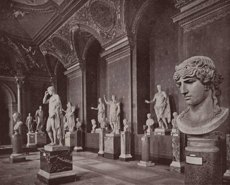 Pariisi: Augustuksen galleria, Louvre-museo (m/v kuva) tekijältä French Photographer