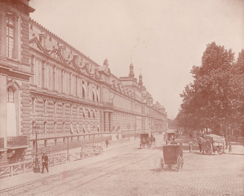 Pariisi: Louvren palatsi ja Tuileries, eteläpuoli (m/v kuva) tekijältä French Photographer