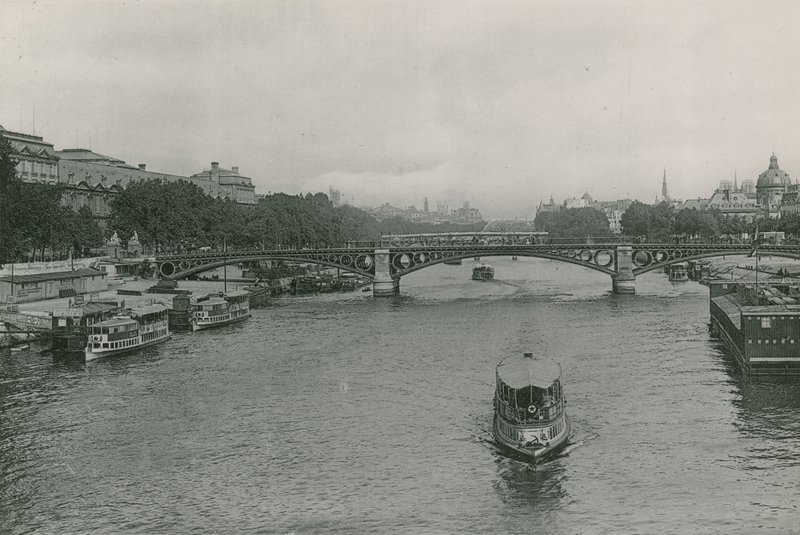 Perspektiivi Seinen, Pont des Saint-Peresin, Seinen ja Saints-Peresin sillalle (valokuvakaiverrus) tekijältä French Photographer