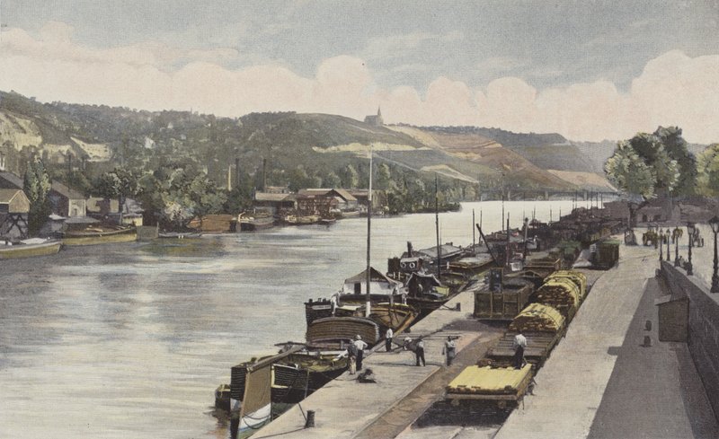Rouen, Blosseville-Bonsecoursin rannikko (ennen Jean dArcin muistomerkin pystytystä) tekijältä French Photographer