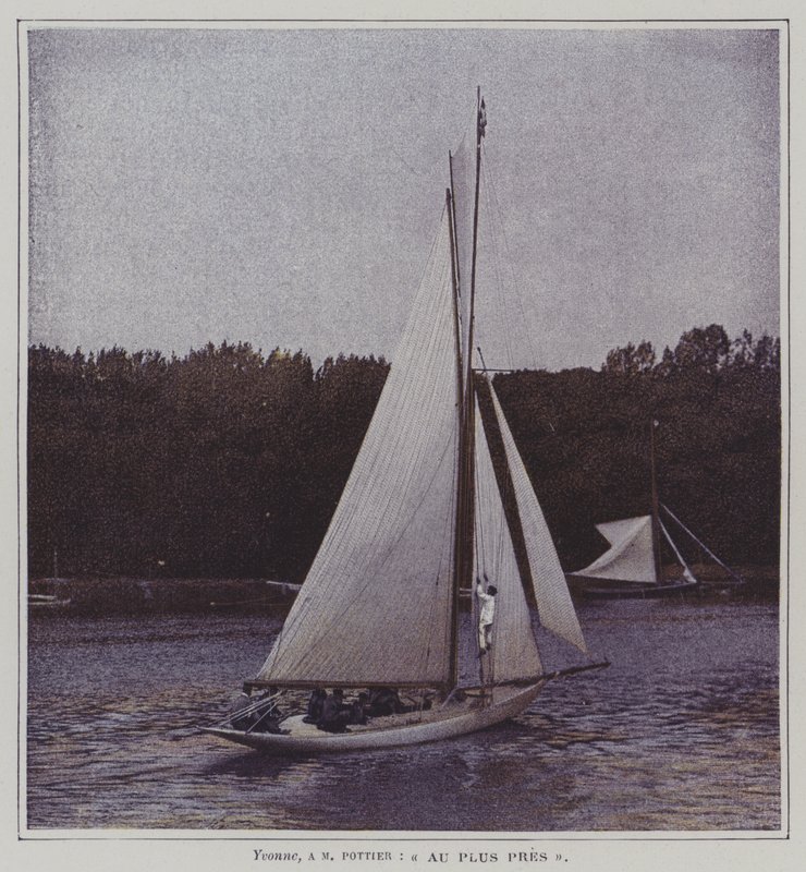 Purjevene Seine-joella (värikuva) tekijältä French Photographer