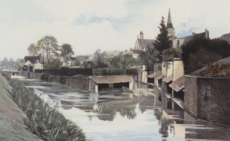 Saint-Calais, pesuhuoneet Anille-joen rannalla tekijältä French Photographer