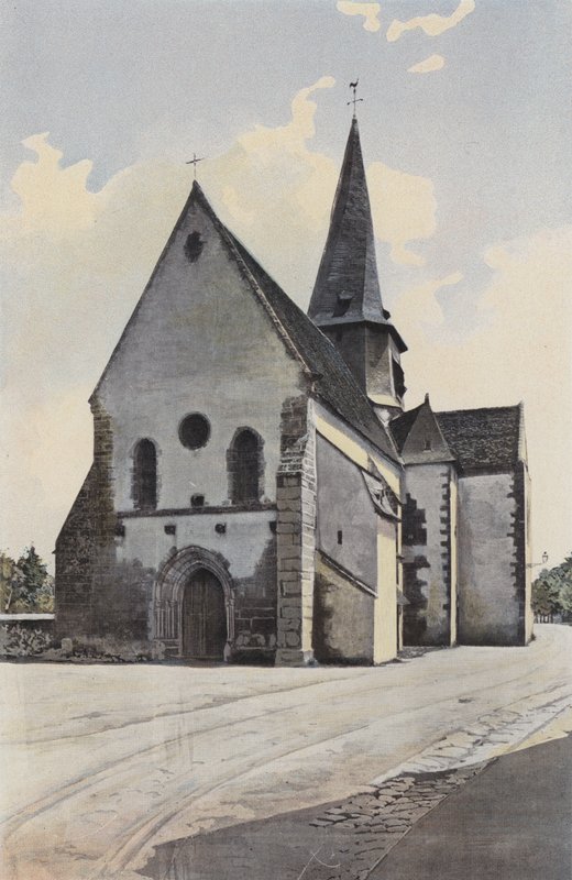 Saint-Outrille, kirkko, yhdessä S O tekijältä French Photographer