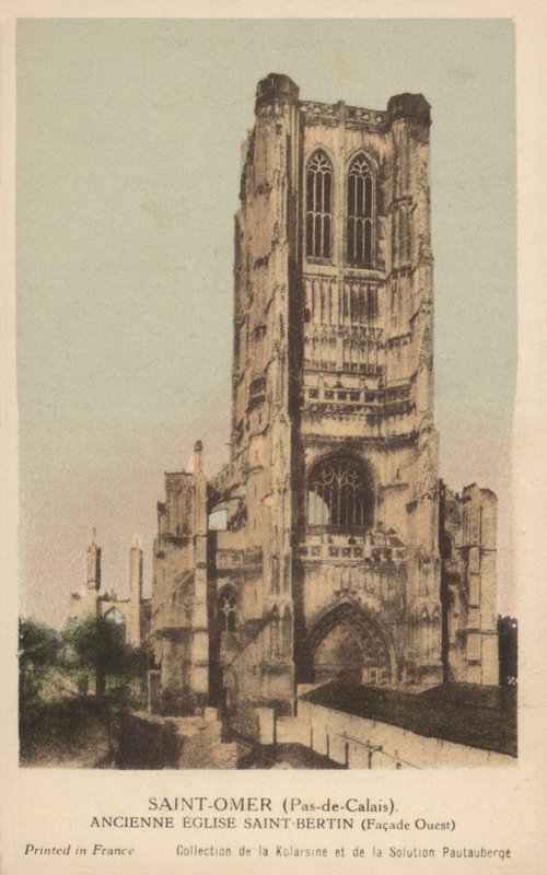 Saint Omer, entinen Saint Bertinin kirkko tekijältä French Photographer