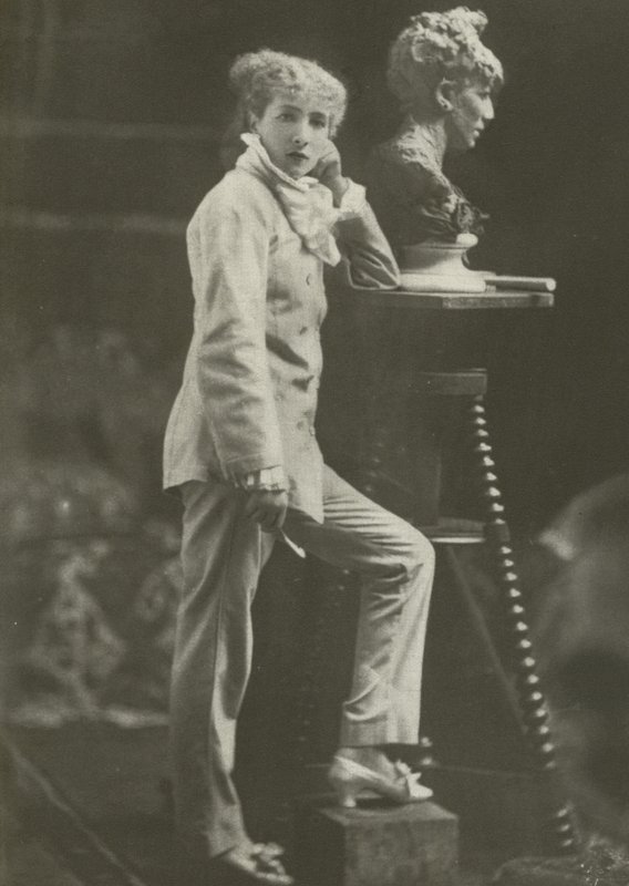 Sarah Bernhardt, vuonna 1869 (m/w kuva) tekijältä French Photographer