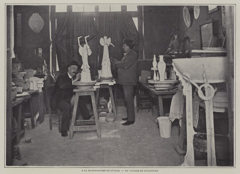 Veistospaja Sevresin posliinitehtaalla, Ranska (m/v kuva) tekijältä French Photographer