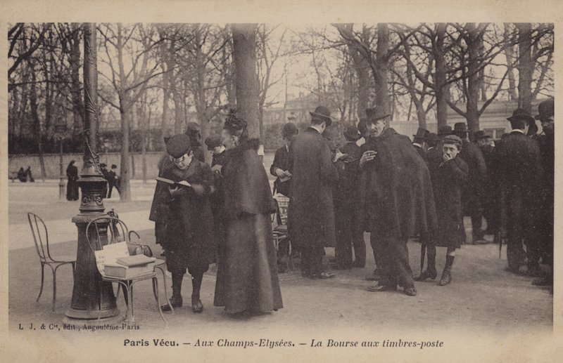 Postimerkkimarkkinat Champs-Elysees
