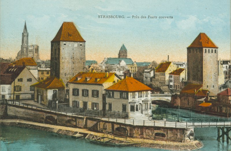 Strasbourg: Pres des Ponts couverts (värikuva). tekijältä French Photographer