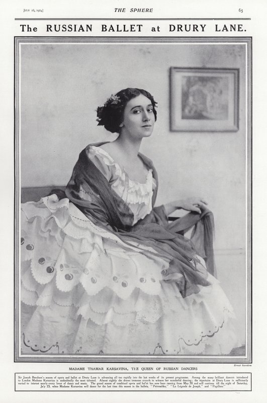 Tamara Karsavina, venäläinen balerina tekijältä French Photographer