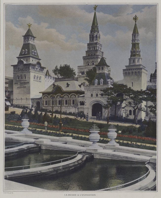 Venäjän paviljonki Exposition Universelle 1900 -näyttelyssä, Pariisi (värikuva) tekijältä French Photographer