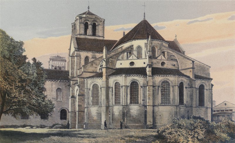 Vezelay, Madeleinen kirkko, Apse, eteläinen puoli tekijältä French Photographer