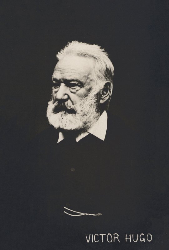 Victor Hugo, muotokuva (m/w kuva) tekijältä French Photographer