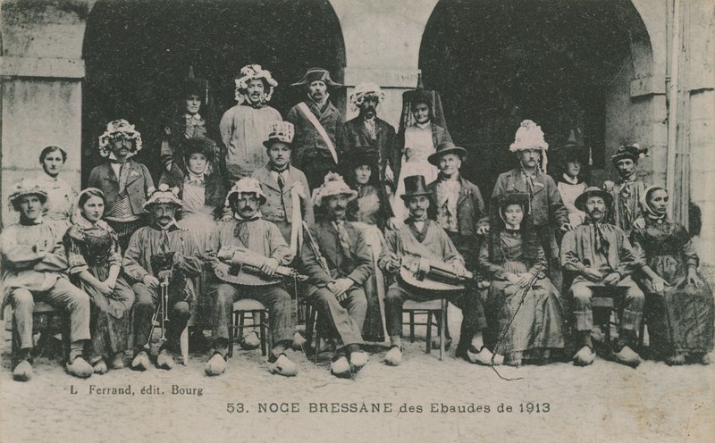 Bressan Ebaudesin häät 1913. Postikortti lähetetty 1913. tekijältä French Photographer