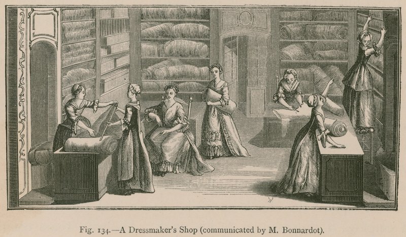 A Dressmakers Shop (viestintä: M. Bonnardot) tekijältä French School