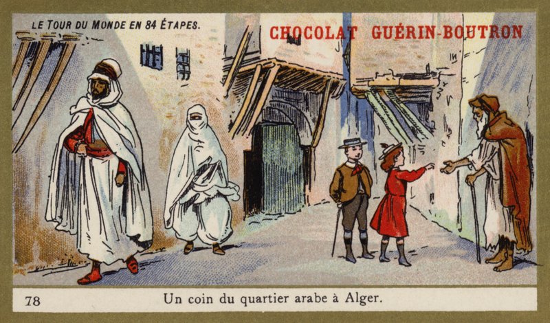 Arabikorttelin kulma, Alger (chromolitho) tekijältä French School