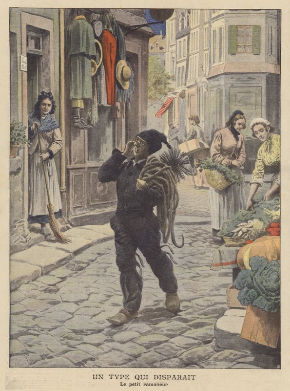 Kadonnut rotu: pikku nuokaisija (väri litho) tekijältä French School