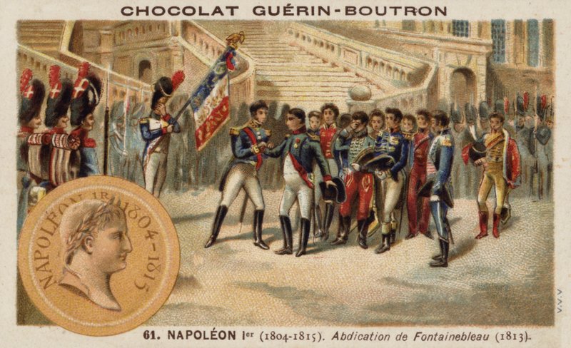 Napoleonin luopuminen Fontainebleaussa tekijältä French School