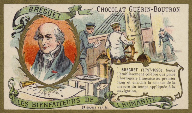 Abraham-Louis Breguet, sveitsiläinen kelloseppä (chromolitho) tekijältä French School