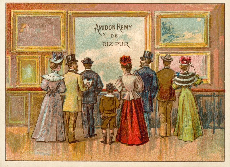 Amidon Remy de Riz Purin (chromolitho) mainos tekijältä French School