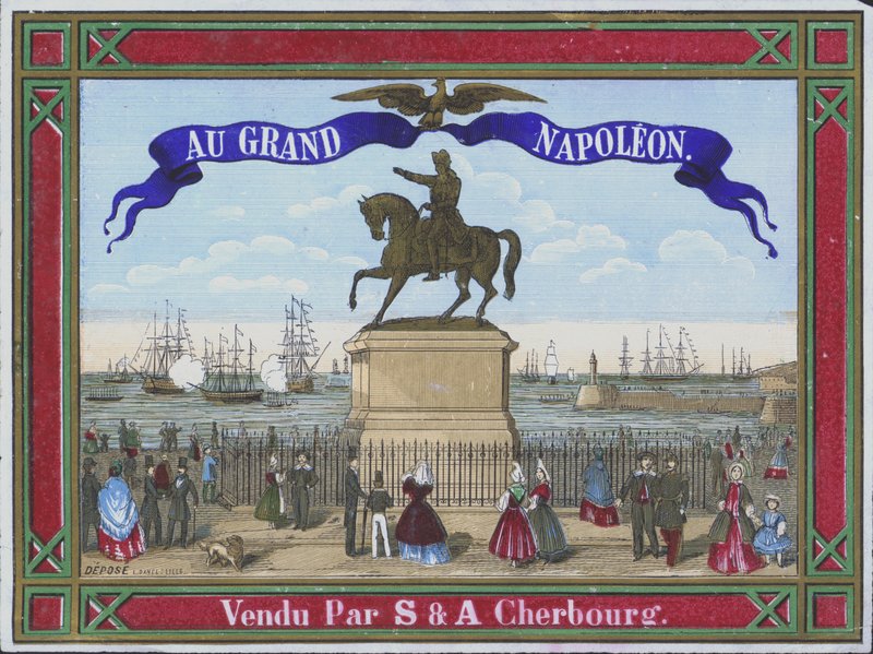 Au Grand Napoleonin mainos (värilitho) tekijältä French School