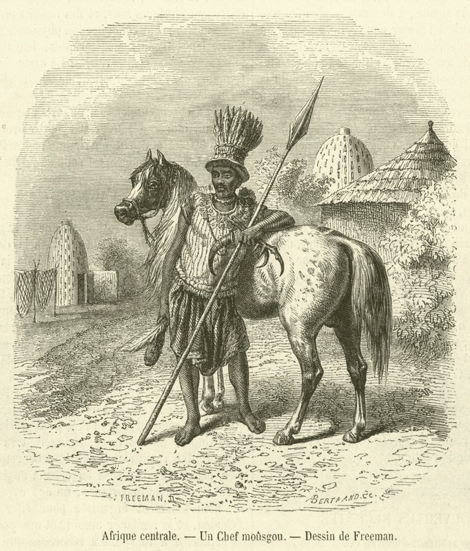 Keski-Afrikka, Mousgou Chief (kaiverrus) tekijältä French School