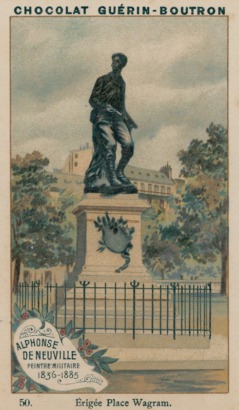 Alphonse De Neuville, sotilaallinen maalari, 1836-1885, Erigee Place Wagram tekijältä French School