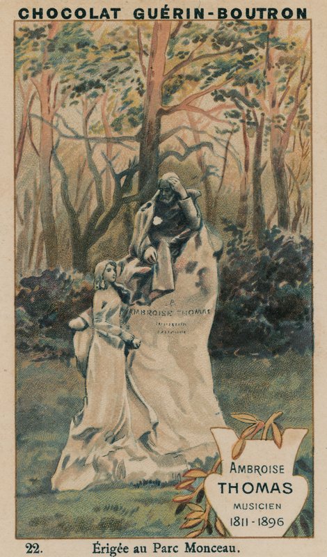 Ambroise Thomas, muusikko, 1811-1896, pystytetty Parc Monceau tekijältä French School