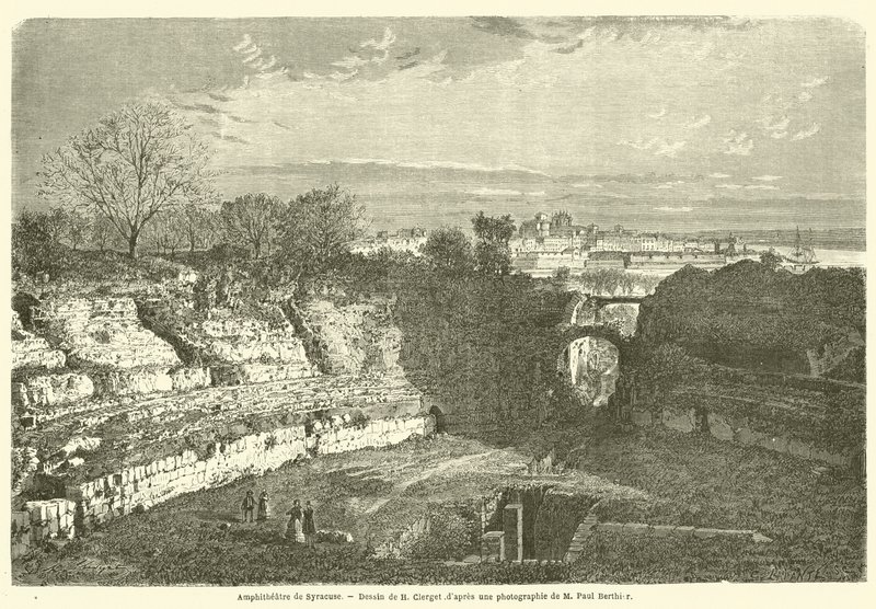 Amphitheatre de Syracuse (kaiverrus) tekijältä French School