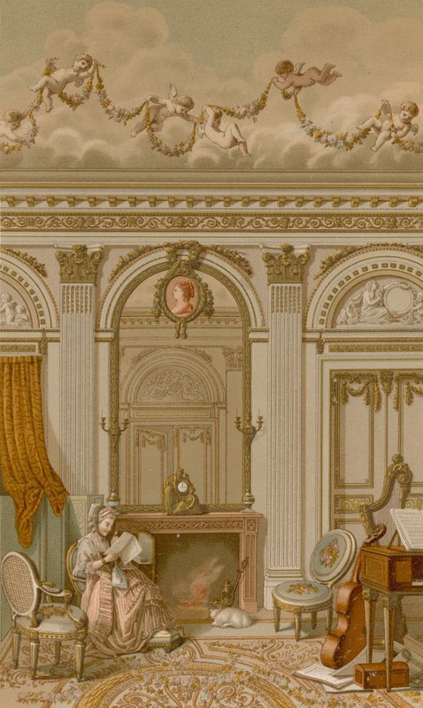 Sisätilat Ludvig XVI:n hallituskaudella tekijältä French School