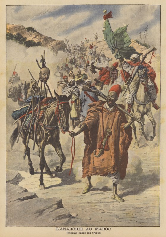 Anarkia Marokossa (väri litho) tekijältä French School