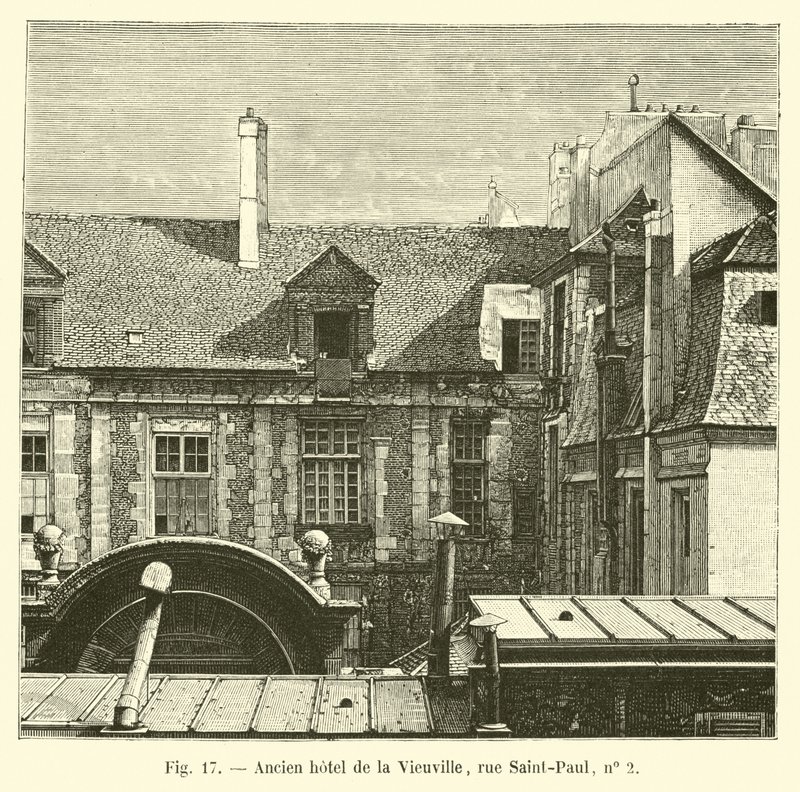 Entinen Hotel de la Vieuville, rue Saint-Paul, nro 2 tekijältä French School