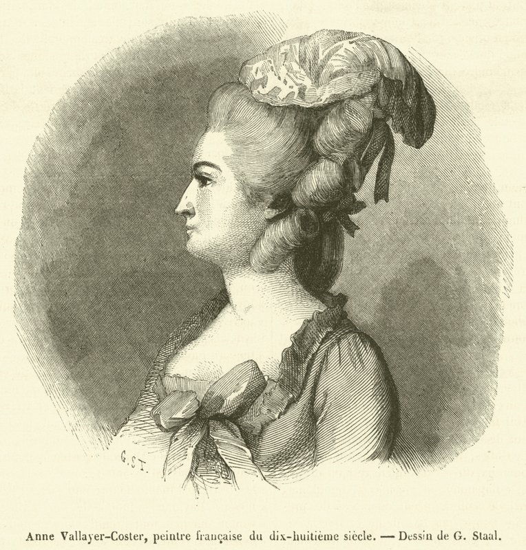 Anne Vallayer-Coster, 1700-luvun ranskalainen taidemaalari (kaiverrus) tekijältä French School