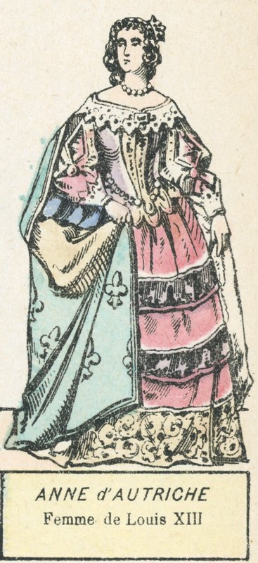 Anna Itävalta, Ludvig XIII:n vaimo (värikaiverrus) tekijältä French School