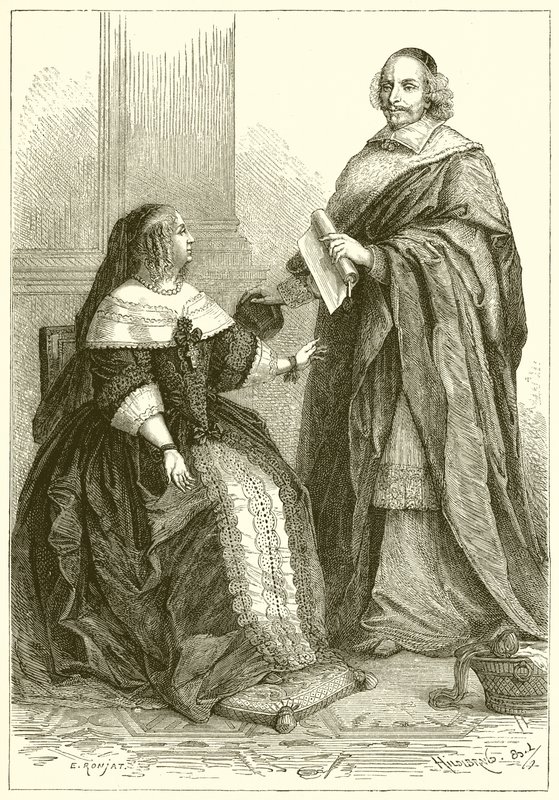 Anne Itävalta ja kardinaali Mazarin tekijältä French School