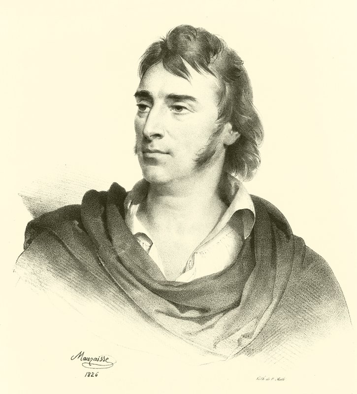 Antoine-Jean Gros, muotokuva (kaiverrus) tekijältä French School