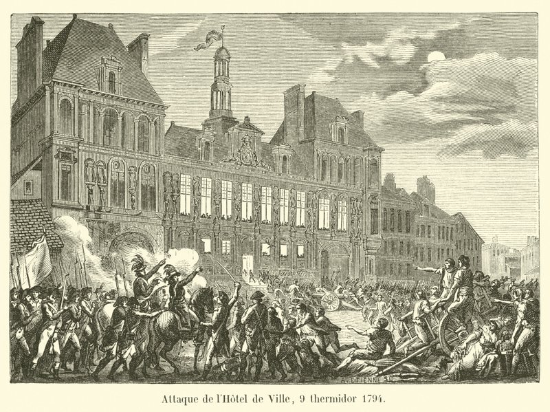 Hyökkäys Hôtel de Villeen, 9 Thermidor 1794 tekijältä French School