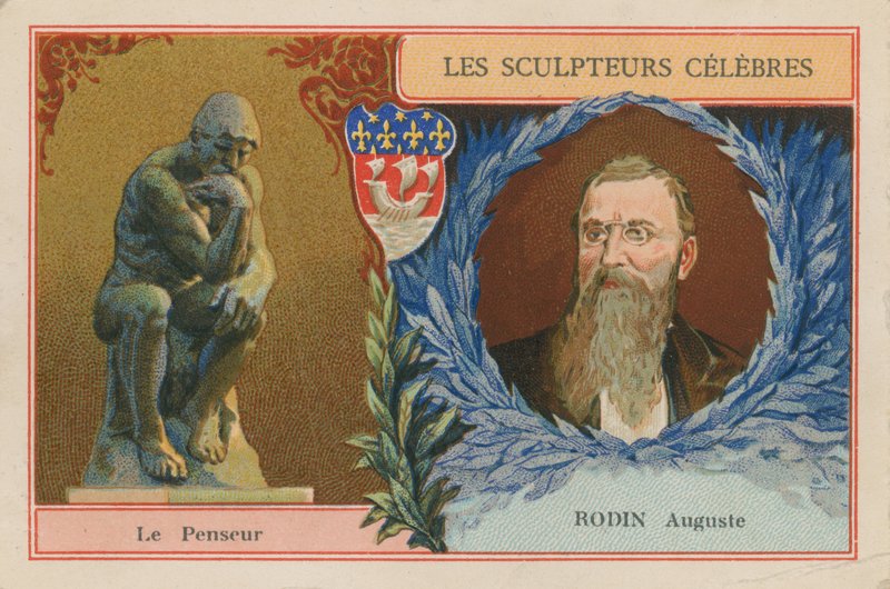 Auguste Rodin, ranskalainen kuvanveistäjä ja hänen Ajattelijansa tekijältä French School
