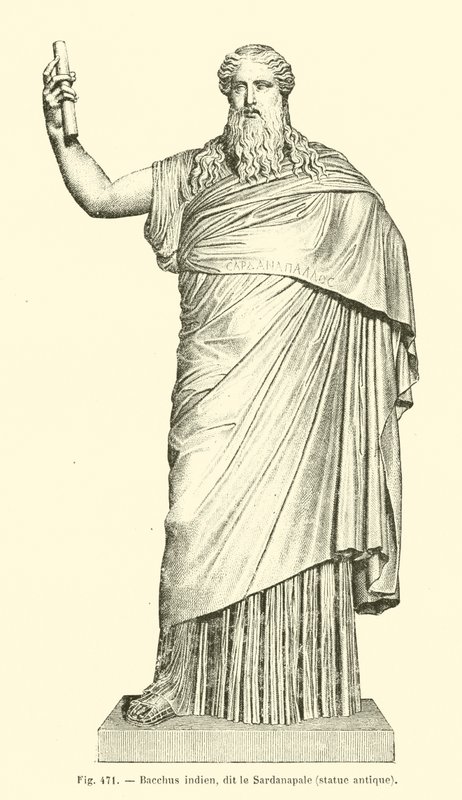 Bacchus indien, dit le Sardanapale (kaiverrus) tekijältä French School