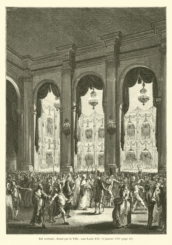 Pukupallo, kaupungin antama Louis XVI:n alaisuudessa, 23. tammikuuta 1782 tekijältä French School